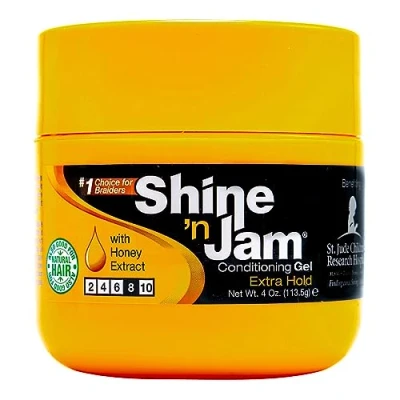 Abbildung von Proam Ampro Shine &#039;n Jam Konditionierungsgel, extra haltbar, 4 Oz