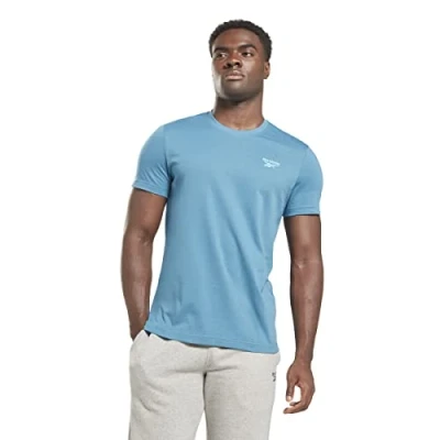 Abbildung von Reebok Herren Identity Left Chest Logo T Shirt Steely Blue S