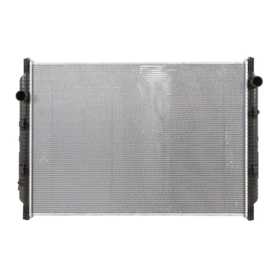 Abbildung von NISSENS 637850 Kühler, Motorkühlung Aluminium 990 689 48 ohne Rahmen Kühlrippen gelötet