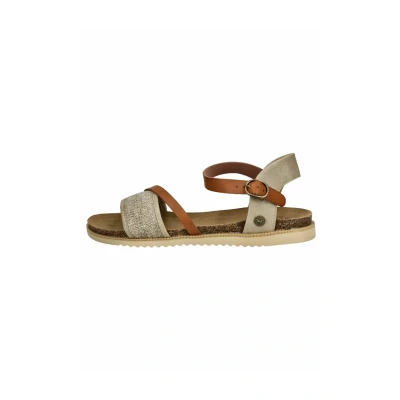 Abbildung von Mustang Damen 1392 808 Sandale, beige, 39 EU