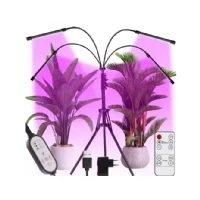 Abbildung von Gardlov Vollspektrum LED Wachstumslampe Pflanzenwachstumslampe Licht mit Stativ Indoor, Gewächshaus, Fest Verbaut, Rot, Blau, Effektive Lichtsteuerung für optimales Pflanzenwachstum.