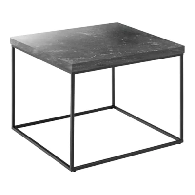 Abbildung von riess ambiente Couchtisch ARCHITECTURE 60cm anthrazit / schwarz (Einzelartikel, 1 St), Wohnzimmertisch · Marmor Design Metall quadratisch Industrial