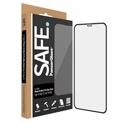 Abbildung von SAFE Screen Protector für Apple iPhone Xs Max 11 Pro Fingerabdruckresistenter Displayschutz aus gehärtetem Glas mit vollständiger Bildschirmabdeckung Schutzhüllenfreundlich und kratzfest