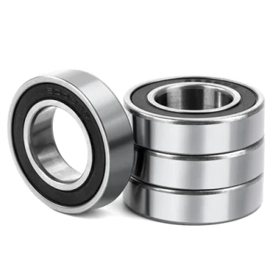 Abbildung von 4 Stück 6005 2RS Kugellager 25x47x12mm Doppelt Geschützte Rillenkugellager Chromstahl und Vorgeschmiert, 6005RS mit Doppeldichtung, für DIY, Drehbänke, Motoren, 3D Drucker