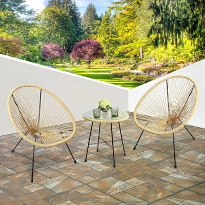 Abbildung von RayGar String Bistro Set, Legierter Stahl, Natur, Einheitsgröße