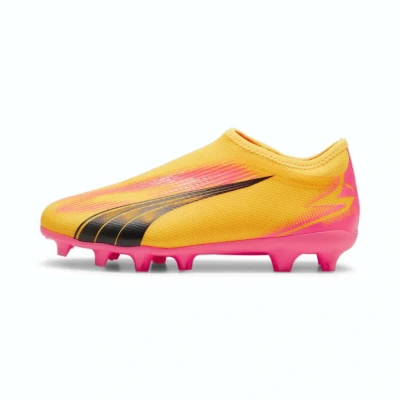 Abbildung von PUMA Ultra Match LL FG/AG Jr Soccer Shoe, Sun Stream Black Sunset Glow, 36 EU