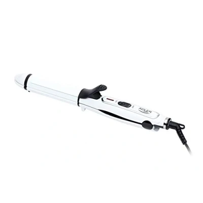 Abbildung von Adler Glätt und Lockenstab AD 2104 2in1 Haarglätter / Lockenstab, Keramik Beschichtung, 50 W, weiß, 360 Drehgelenk