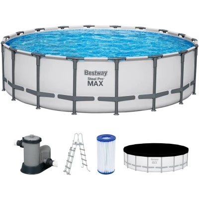 Abbildung von Bestway Framepool &quot;Steel Pro MAX™&quot;, (Set), ØxH: 549x132 cm, mit Filterpumpe