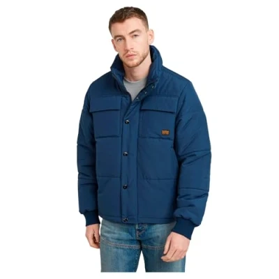 Abbildung von G STAR 4 Pocket Quilted Winterjacke, Herren, Größe: XL, Dk sea blue