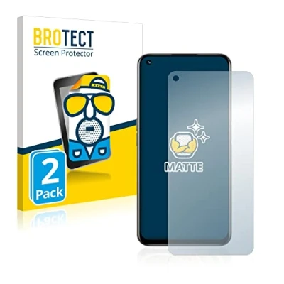 Abbildung von BROTECT Entspiegelungs Schutzfolie für realme 8i (2 Stück) Matte Displayschutz Folie, Anti Reflex, Fingerprint