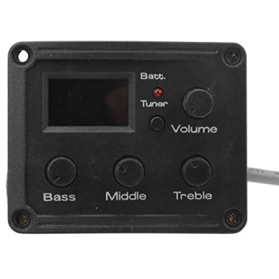Abbildung von Ukulele 3 Band EQ Verstärker Equalizer Preamp Pickup mit LCD Display Aufsammeln Musikinstrumentenzubehör