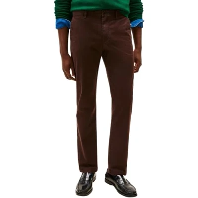 Abbildung von Tommy Hilfiger Herren Chino Hose Core Denton Essential Twill Straight Fit, Braun (Dark Brown), 28W/31L