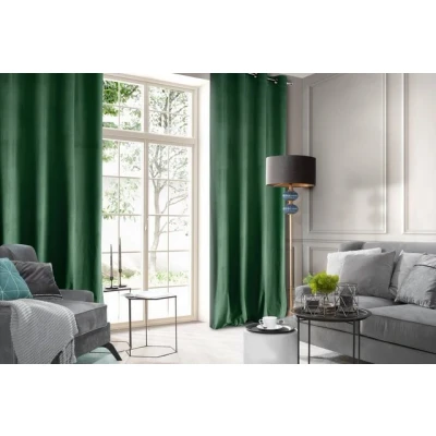 Abbildung von Vorhang ROSA Ösen, Eurofirany, Velvet, Samt, Blickdicht, 140x250, Ösenvorhang, Wohnzimmer, Schlafzimmer