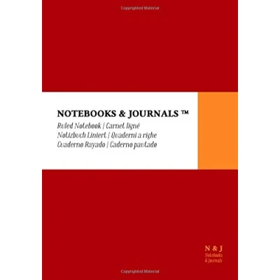 Abbildung von Notizbuch Notebooks &amp; Journals, Extra Large, Liniert, Rot, Soft Cover: (17.78 x 25.4 cm)(B5)
