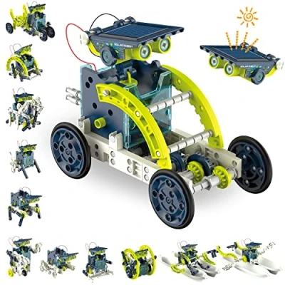 Abbildung von ACELIFE STEM Solar Roboter Kit,12 in 1 DIY Bauspielzeug Angetrieben durch Solarenergie, Konstruktionsset für Kinder Spielzeug im Alter von 8 12+ Jahren Jungen und Mädchen Geschenk Geburtstag