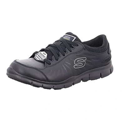 Abbildung von Skechers Eldred Schnürschuh Berufsschuh für Gastronomie mit dämpfender Memory Foam Innensohle