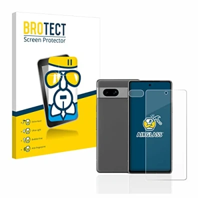 Abbildung von BROTECT Schutzglas für Google Pixel 7a (Display+Kamera) Schutzfolie Panzer Folie Glas [Extrem Kratzfest 9H, Anti Fingerprint, Ultra Transparent]
