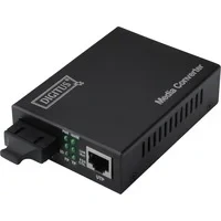 Abbildung von DIGITUS Medienkonverter Multimode Gbit Ethernet RJ45 / SC 850nm Wellenlänge Bis 0.5km Schwarz