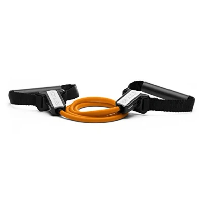 Abbildung von SKLZ Resistance Cable Set (ca. 6,8kg/15lb) Trainingsband + Flex Handle Türanker Trainingsgerät, orange Schwarz, One Size