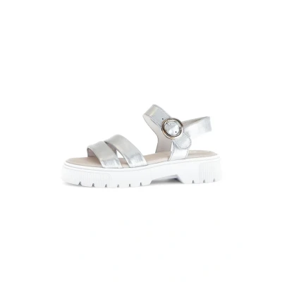 Abbildung von Gabor Plateausandalette, Damen, Größe: 39, Silber Schuhe