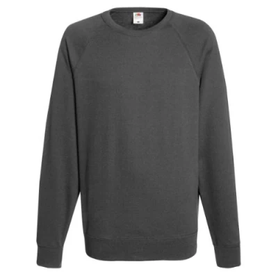 Abbildung von Fruit Of The Loom Herren Raglan Ärmel Belcoro® Sweatshirt (Heather Grey)