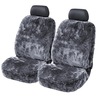 Abbildung von Torrex Autositzbezug aus Lammfell 2er Set Autositz Sitzbezüge mit ABE 100% Echtfell, 2 tlg., universelle Passform, Seitenairbag kompatibel, wärmeregulierendes Fell