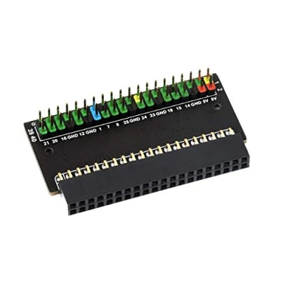 Abbildung von Raspberry Pi 400 GPIO Header Adapter, 2X 40PIN Header, Leaning Version,Angled Expansion, Convenient to Use Hats (PI400 ADAPTER A)