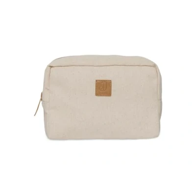 Abbildung von Jollein Twill Windeltasche Natural Windeletui Leinen Look Kosmetiktasche Organizer