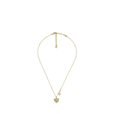 Abbildung von Emporio Armani Damen Edelstahl oder Sterlingsilber Halskette mit Karabinerverschluss, Glänzendes Gold