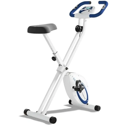 Abbildung von Ultrasport Heimtrainer Fahrrad Klappbar I Hometrainer mit Komfort Sattel Ergometer Heimtrainer, Fitnessbikes, Indoor Bike, Trimmrad Klappbar, Navy