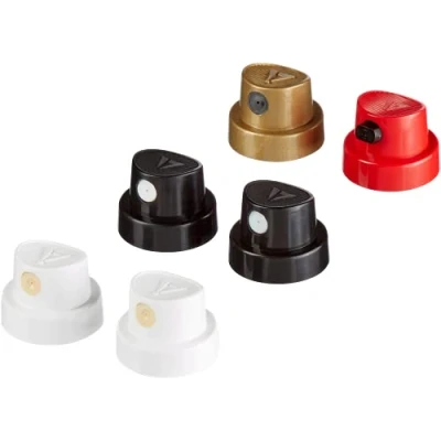Abbildung von edding Sprühköpfe Set weiß, schwarz, rot, gold