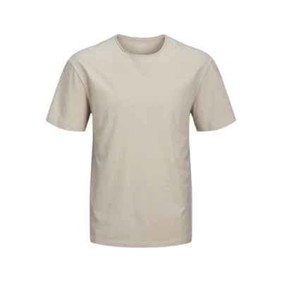 Abbildung von Jack &amp; Jones Einfarbig Rundhals Tshirt basic, Herren, Größe: Large, Moonbeam