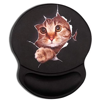 Abbildung von AOKSUNOVA Mauspad Mousepad mit Handauflage Ergonomisch Handgelenkauflage Katze