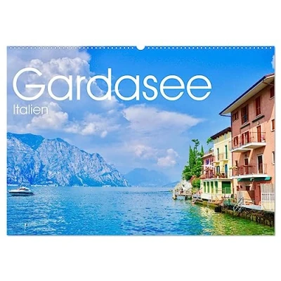 Abbildung von Gardasee, Italien (Wandkalender 2025 DIN A2 quer), CALVENDO Monatskalender