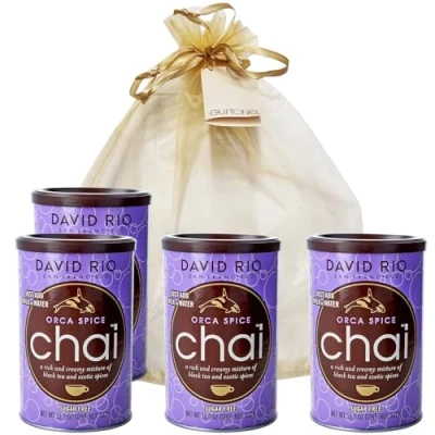 Abbildung von GUSTONE. David Rio Geschenkset Orca 4 x 337g Dosen Chai Latte