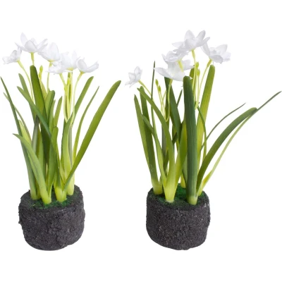 Abbildung von Botanic Haus Kunstblume &quot;Narzissen Arrangement im Erdballen&quot;