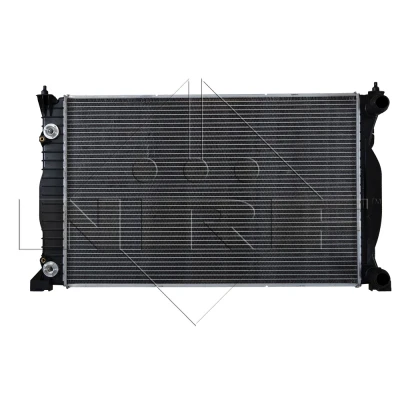 Abbildung von NRF 50543 Kühler, Motorkühlung Aluminium 630 408 26 Kühlrippen gelötet AUDI: A4 B6 Avant, B7 A6 C5 SEAT: Exeo ST