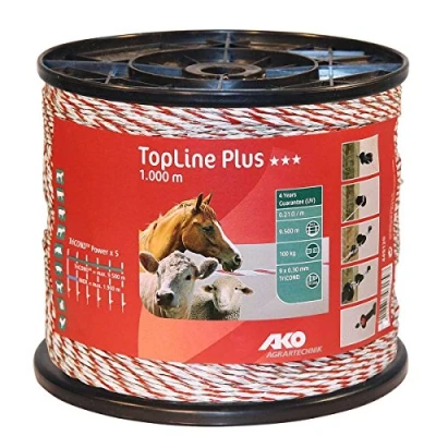 Abbildung von Ako Litze TopLine Plus, Weiß/Blau 400m