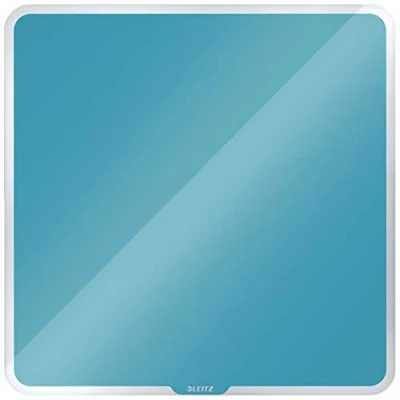 Abbildung von Leitz magnetisches Whiteboard aus Glas, 450 x 450, Sanftes Blau, Cosy Serie, 70430061