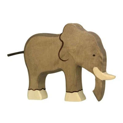Abbildung von Holztiger Elefant 80147 19 cm