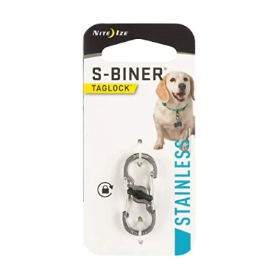 Abbildung von Nite Ize S Biner Taglock Silber Doppelhaken,