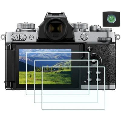 Abbildung von HUIPUXIANG Displayschutz Displayschutzfolie für Nikon Z30 Z fc Zfc Kamera, 0,3 mm High Definition 9H Härte Optisches LCD Premium Glas Schutzhülle [3 Stück]