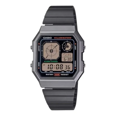 Abbildung von Casio A130WEGG 1AEF Armbanduhr Digital Edgy Collection Anthrazit