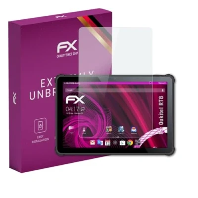 Abbildung von atFoliX Glasfolie kompatibel mit Oukitel RT8 Panzerfolie, 9H Hybrid Glass FX Schutzpanzer Folie