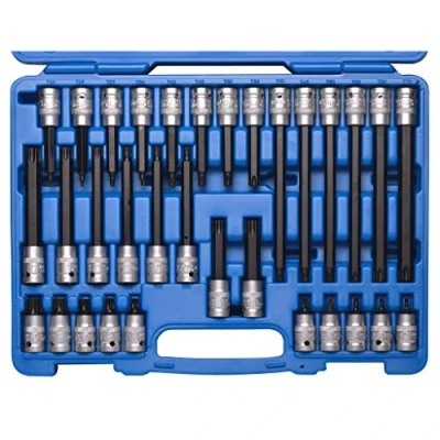 Abbildung von SW Stahl 04423L Steckschlüsseleinsatz Set 32 Innen Torx Chrom Vanadium 1/2 Vierkant