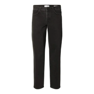 Abbildung von Selected Homme SLH Regular Jeans Straight Leg, Herren, Größe: 34x32, Black denim