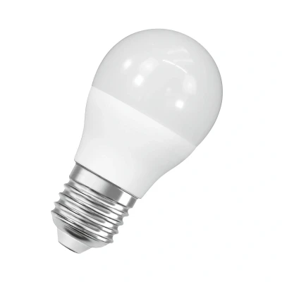 Abbildung von OSRAM LED Star Classic P60 Lampe für E27 Sockel, Tropfenform, matte Optik, 806 Lumen, warmweiß (2700K), Ersatz herkömmliche 60W Glühbirnen, nicht dimmbar, 1er Pack