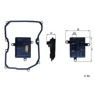 Abbildung von Hydraulikfilter, Automatikgetriebe KNECHT HX 267D