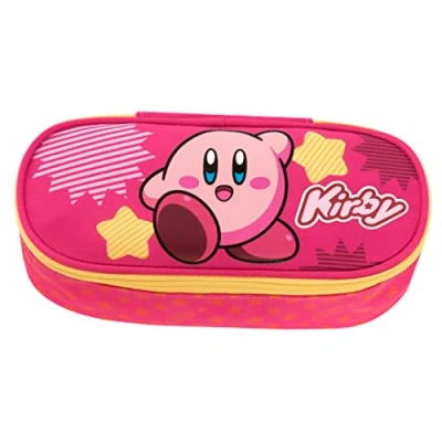 Abbildung von KIRBY Ovales organisiertes Schulkoffer, mit internen Trennwänden und elastischem Schreibwarenhalter, Federmäppchen für Kinder Mädchen, ideal Mittel Grundschule, 22 x 7 9,5 cm,