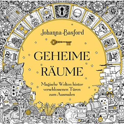 Abbildung von Geheime Räume: Magische Welten hinter verschlossenen Türen zum Ausmalen Ein Ausmalbuch für Erwachsene